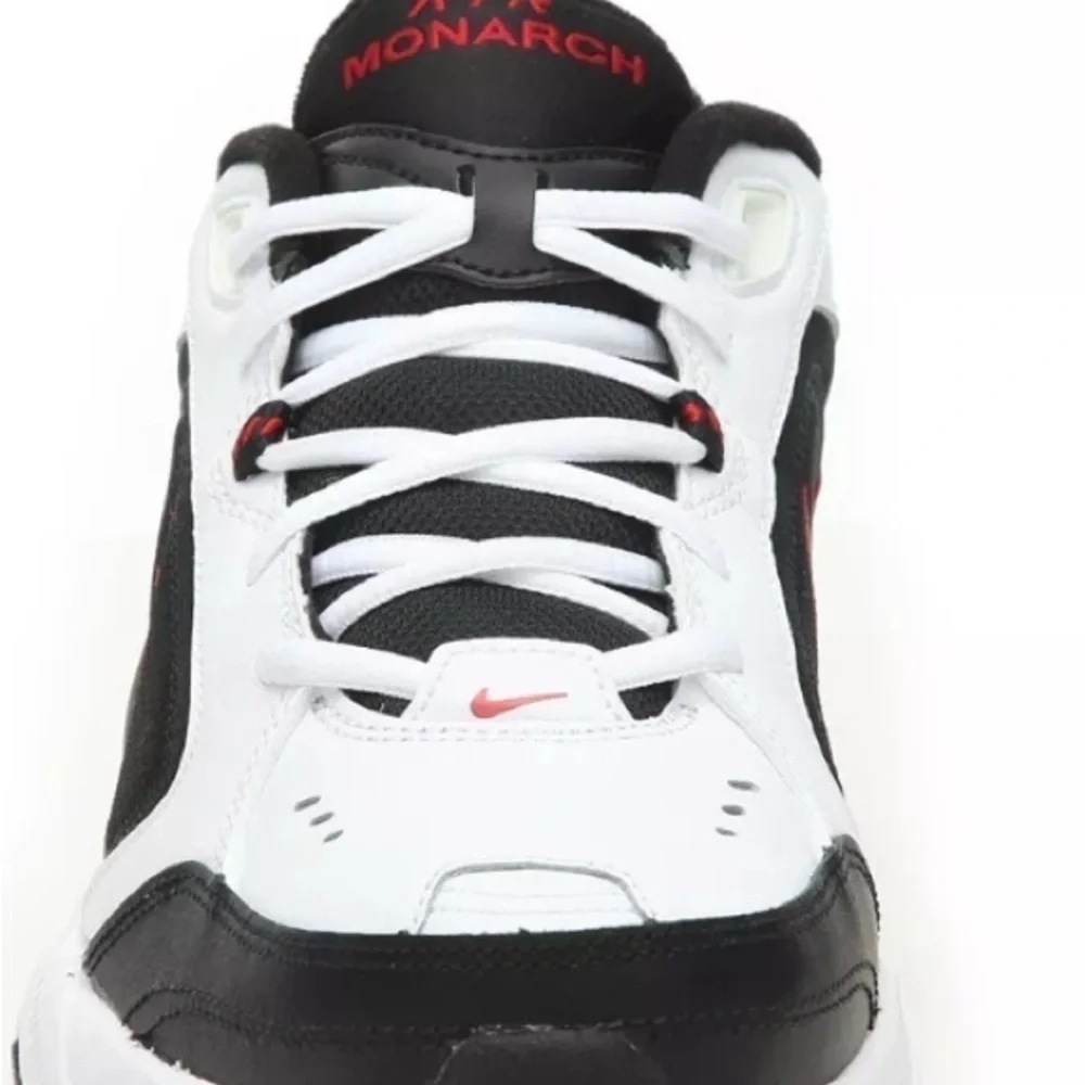 Nike Air Monarch IV 4 White Black Red Men Casual Dad Chunky Shoes 415445-101